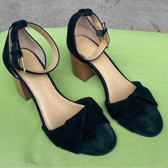Talbots Beatrice Twist Strap Sandals, size 5, block heel, ankle strap. - Picture 2 of 7